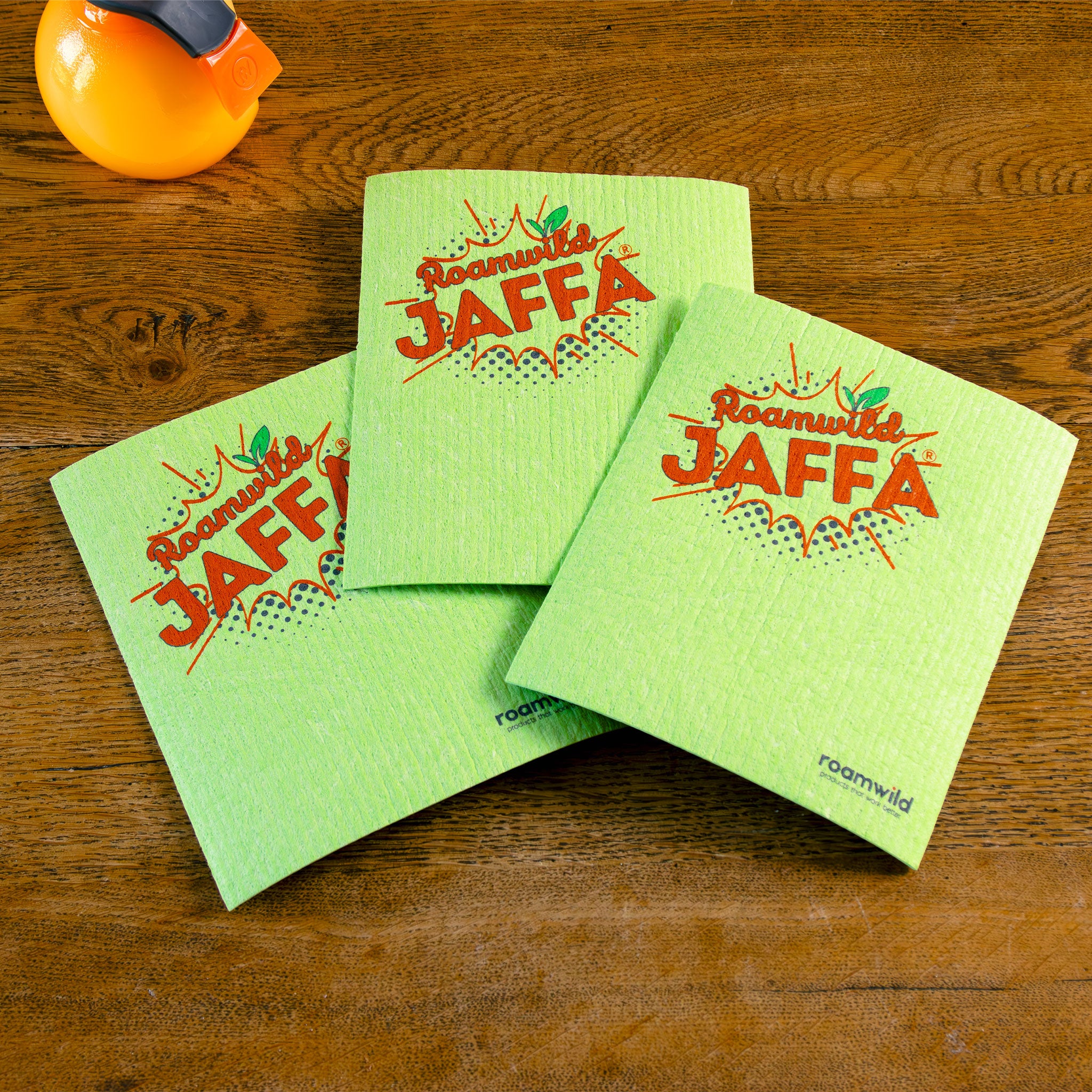 Roamwild Eco Cloth | Never Buy Paper Towels Again | Green Jaffa Print