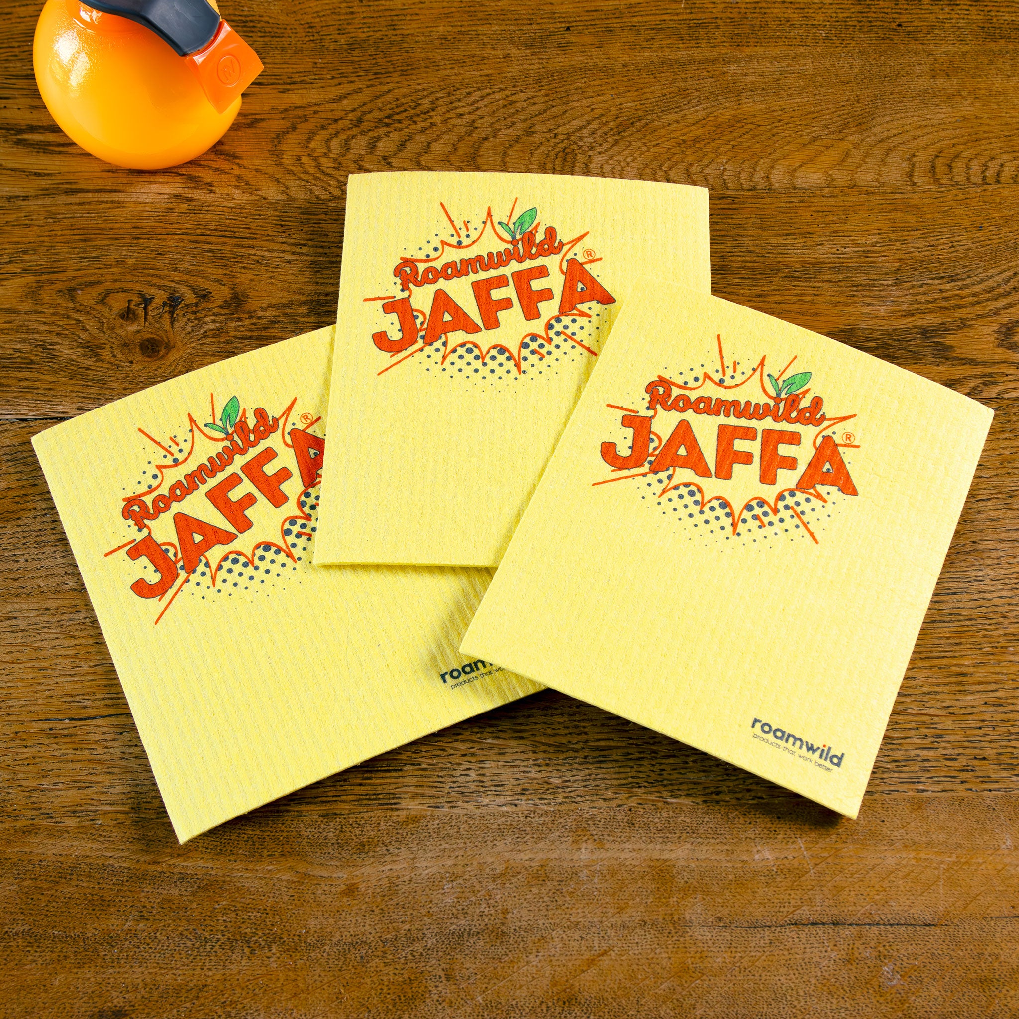 Roamwild Eco Cloth | Never Buy Paper Towels Again | Yellow Jaffa Print