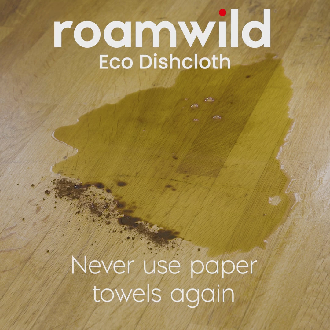 Video laden: Roamwild Herbruikbare Papieren Handdoek | Nooit Meer Papieren Handdoekjes Kopen | Gele Jaffa Print