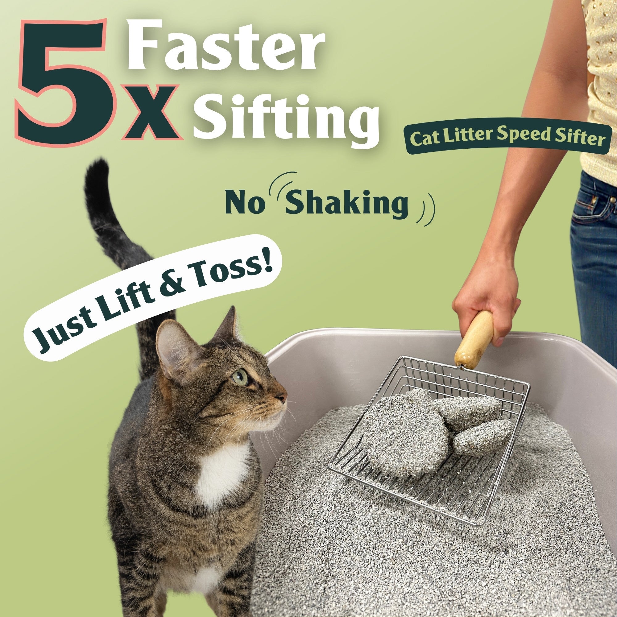 Sprinkle & Sweep Litter Box Speed Sifter