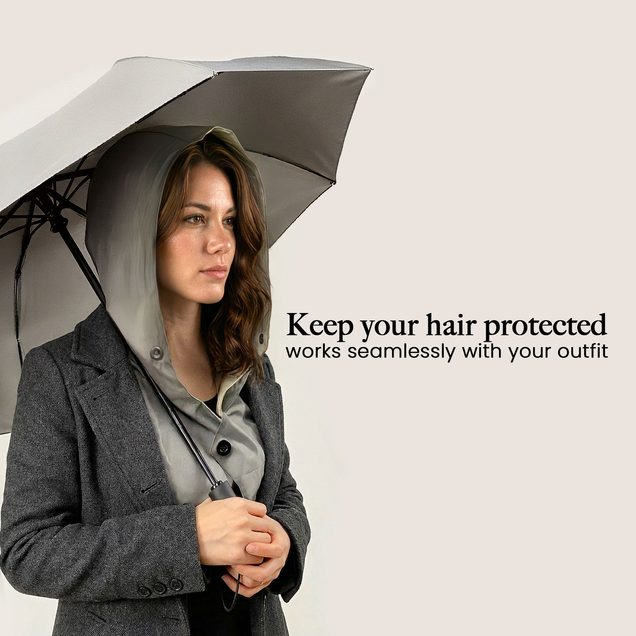 Roamwild Mi-Hood™ Plus Umbrella: The Perfect Hair Protection Solution