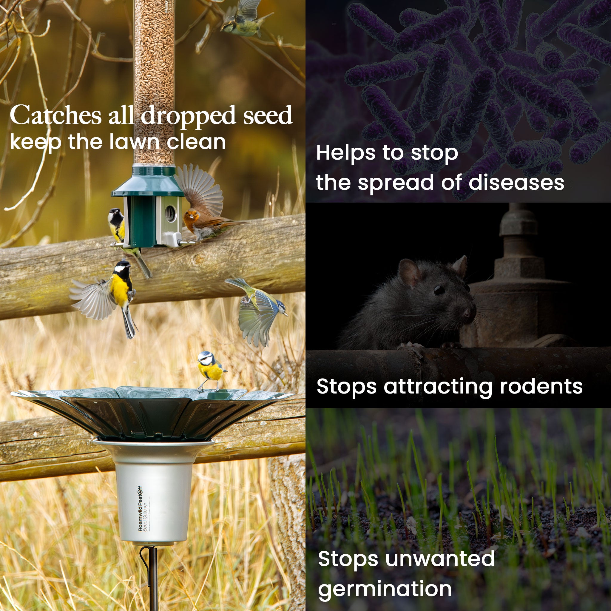 Roamwild PestOff Bird Seed Catcher