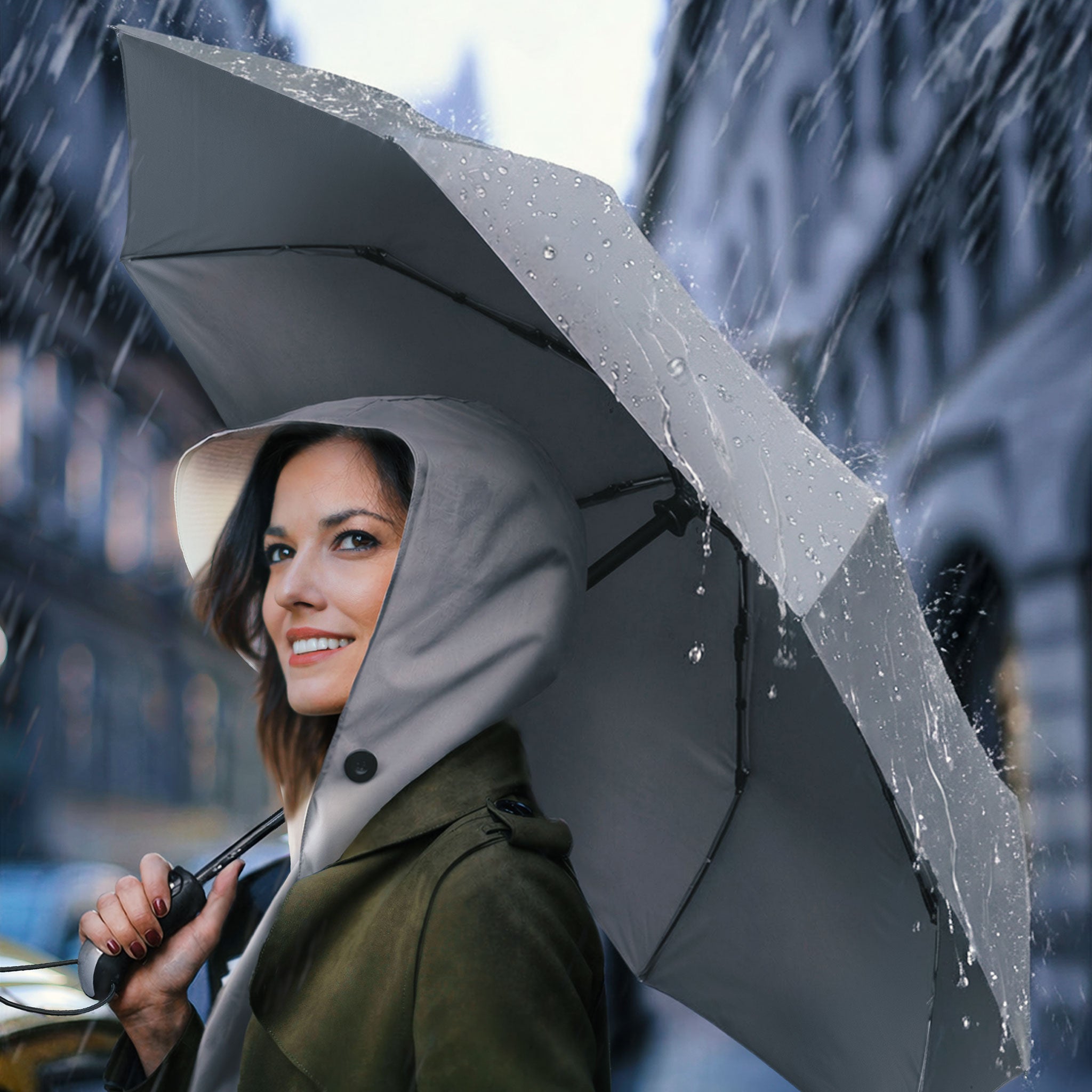 Roamwild Mi-Hood™ Plus Umbrella: The Perfect Hair Protection Solution