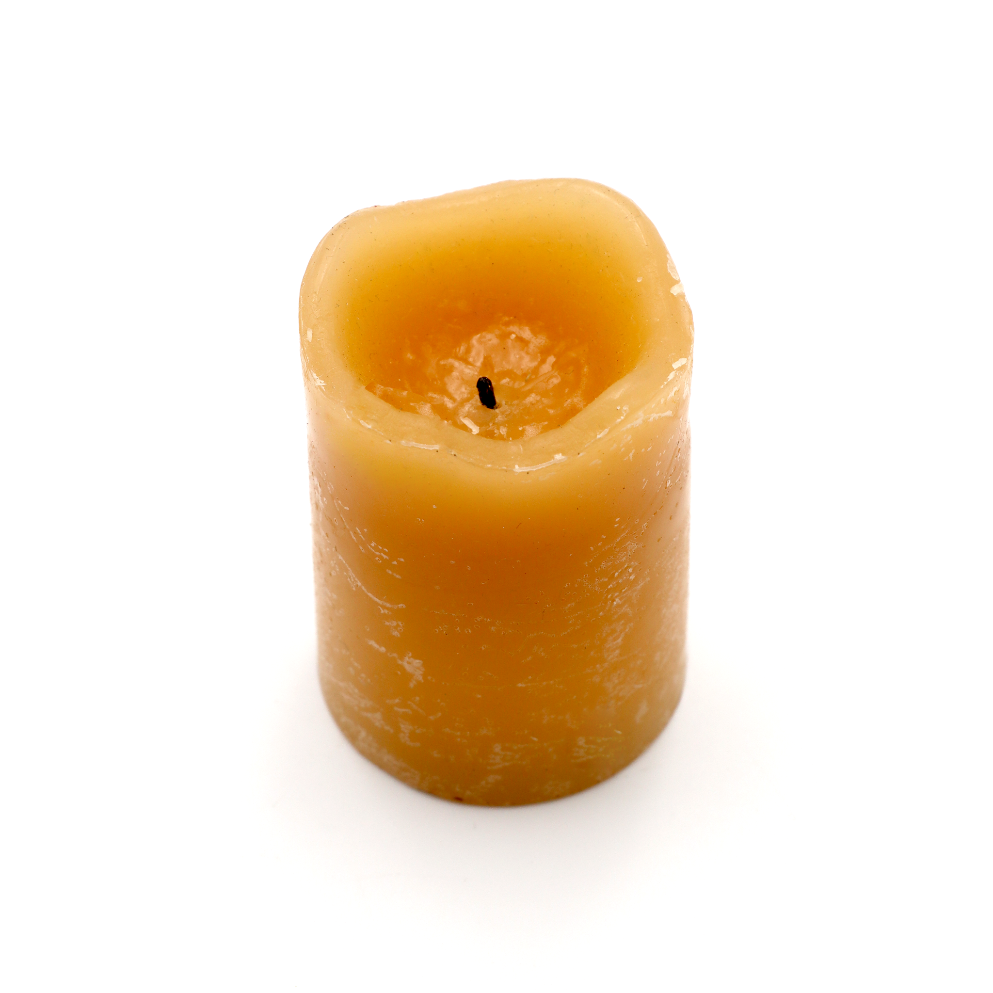 Rustic Pillar Battery Candle 3 Inch | Multiple Colours Available