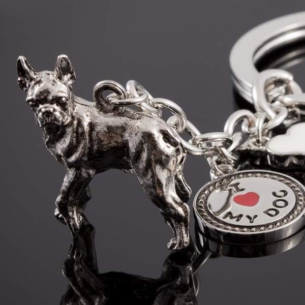 Große Hunderassen – Hochdetaillierter Hunde-Schlüsselanhänger aus Metall 