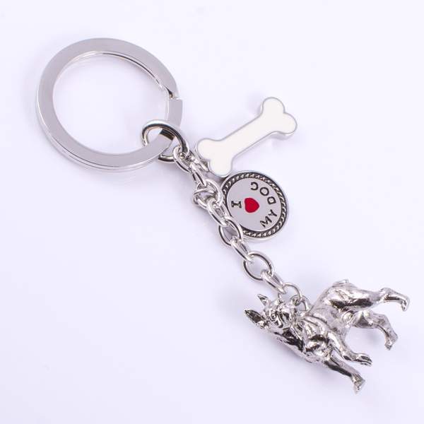 Große Hunderassen – Hochdetaillierter Hunde-Schlüsselanhänger aus Metall 