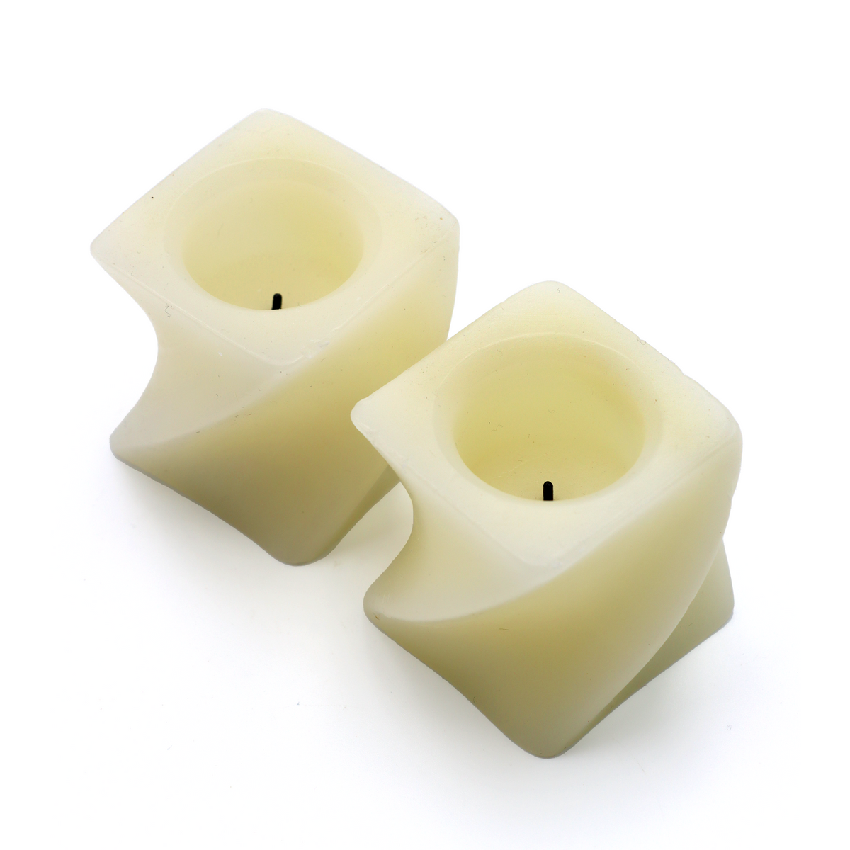 Mini-Batteriekerzencreme 2er-Pack 'Twist' 