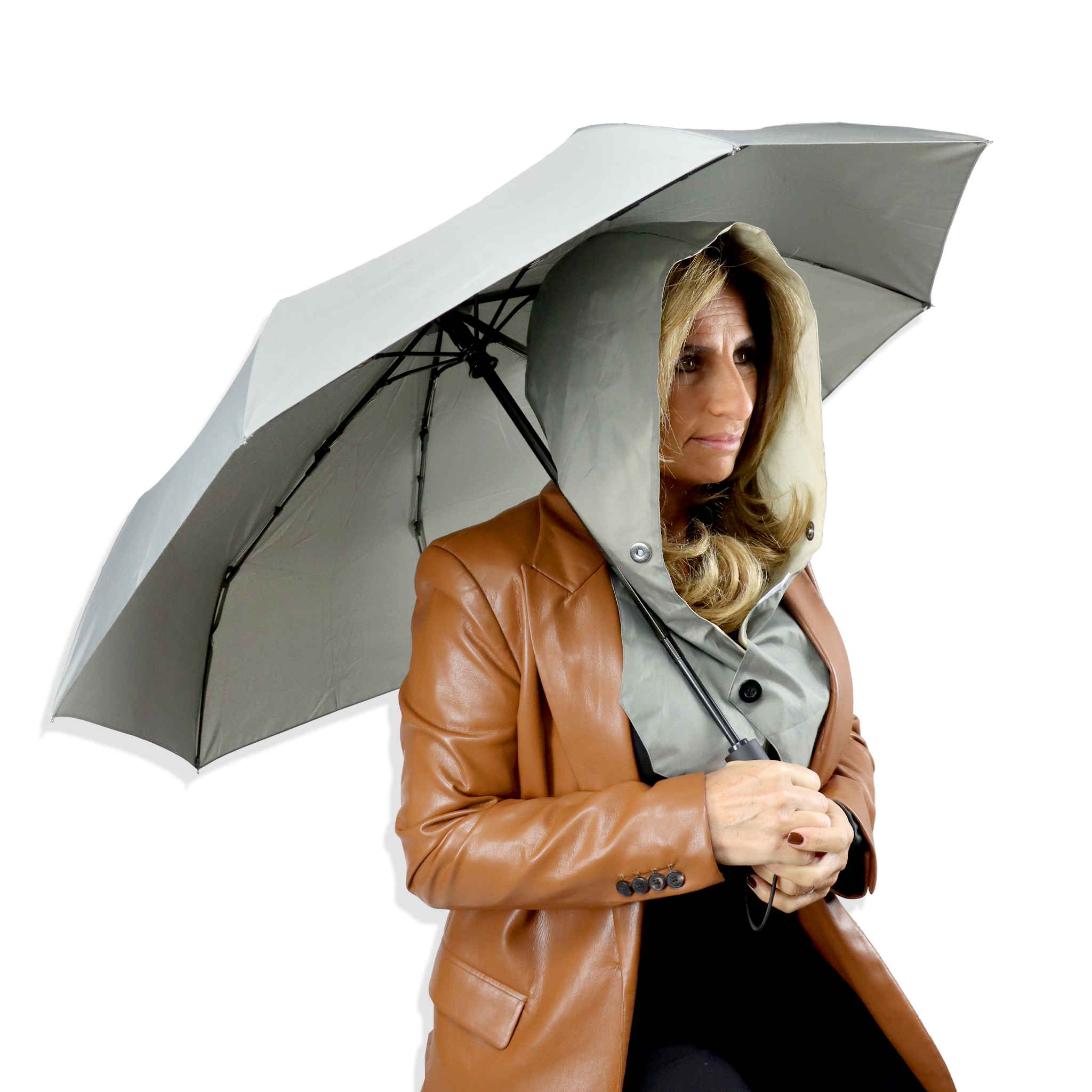 Roamwild Mi-Hood™ Plus Regenschirm: Die perfekte Haarschutzlösung