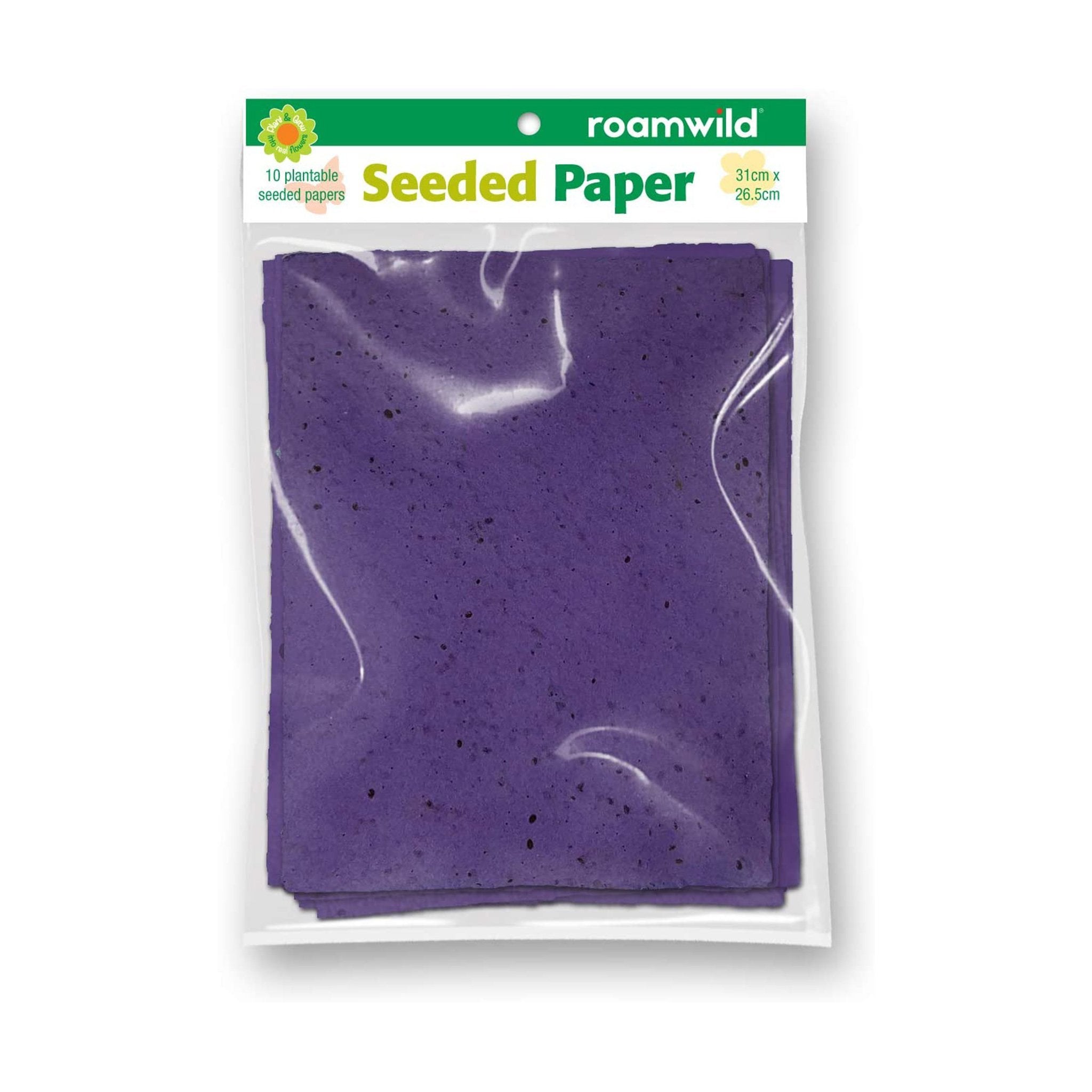 Roamwild Seeded Paper – Pack of 10 Plantable Seed Paper - Roamwild
