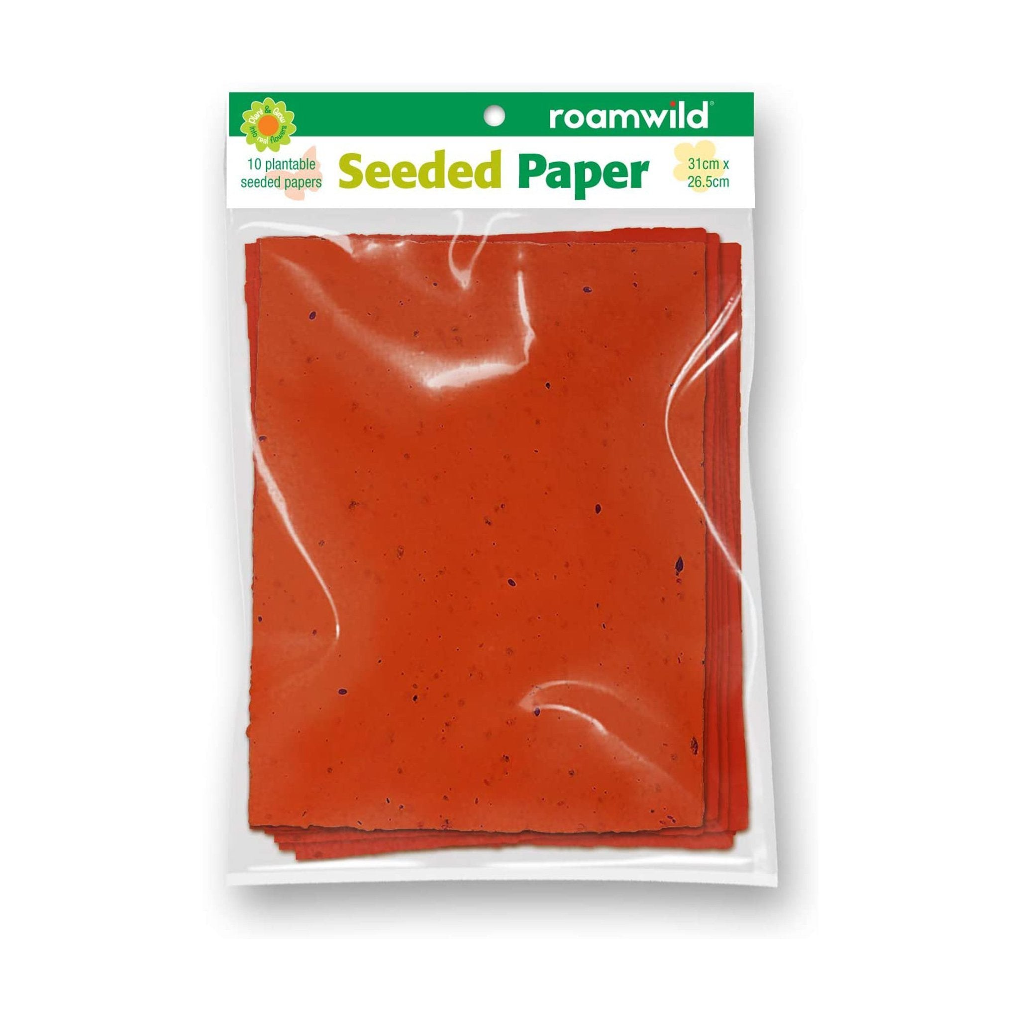 Roamwild Seeded Paper – Pack of 10 Plantable Seed Paper - Roamwild